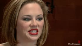 Katie Kox gets her BIG TITS Bound, Clamped, and Shocked