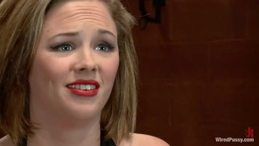 Katie Kox gets her BIG TITS Bound, Clamped, and Shocked