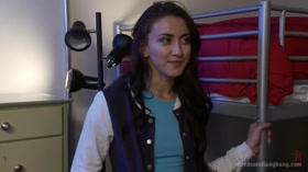 19 year old cutie art studentfirst time gang bang!