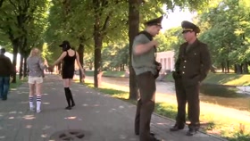 Two hot lesbians have a runin with the law