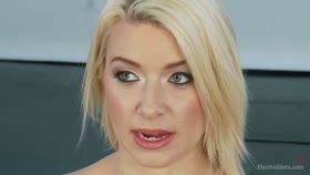 Blonde Bombshell Anal Electrofucked LIVE