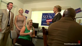 Vote Simone Sonay! Hot Blonde Dominated by StepMom & Gangbanged! DAP!