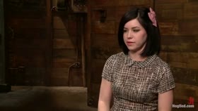 Pale Big Breasted Brunette Beauty Gets Anal Cherry Taken