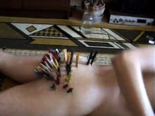 Self clamp torture with 80 clothespin