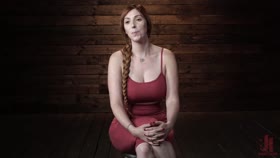 Lauren Phillips: Helpless Redhead in Brutal Bondage Made to Cum