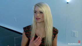 Anal Electrosex for a Cute Blonde