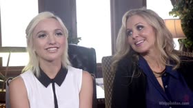 MILF Angel Investor: Young entrepreneur submits to kinky lesbian sex!