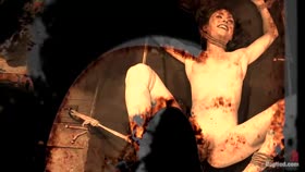Girl next door put upside down, severely flogged & made to cumOn screen tying and real BDSM play