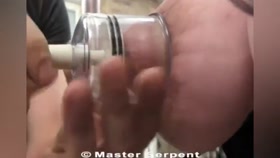 serpent Betty hanging tits skewered