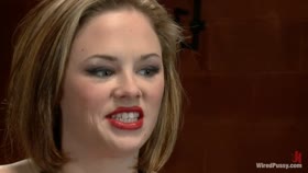 PUSSY Katie Kox gets her BIG TITS Bound, Clamped, and Shocked