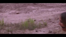 piggy with big tits gets to roll in the mud outside whether she wants to or not