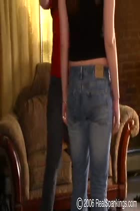 Spankings Bare Breasted Teen Spanking1422 001