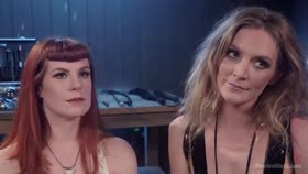 Mona Wales Anally Electrofucks Hot Redhead Barbary Rose!