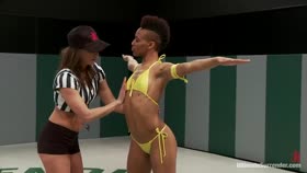 2 sexy, sleek featherweights battlefuck each other for tournament spot