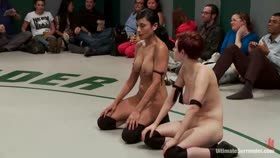 Work it out bitches! Cat fight on the mat.