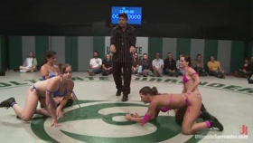 RD 1/4 of May's Live Tag Team Match: Totally nonscripted lesbian wrestling!