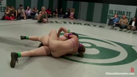 5 girl lesbian mass orgy & fuck fest. Brutal rough sex, fisting, squirting, all in front of a crowd.