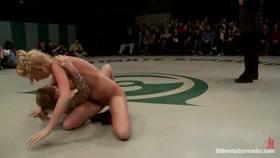 3pts separate these 4 girls in the final wrestling RDWho is going to open the can of whip ass?