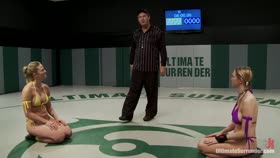 START OF SEASON 9Nasty leg scissors, head locks & submissions, loser gets brutally ass fucked!