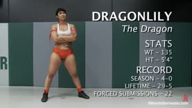 Dragon Destroyed on the Mat! Made to CUM During Wrestling! She is in tears trying not to cum