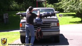 House of gord - Girl becomes a hood ornament