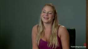 Beautiful Blonde Disgraced in Public