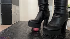 Girlfriend Trample and Bootjob in Dirty Tank Heels - Shoejob, Ballbusting, CBT, Stomp, Trampling, Crush