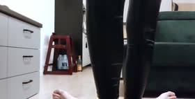 Lie on the Ground and Get Ballbusting