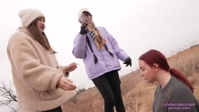 Karina and Sarah Do You Like To Walk With Your Mistresses