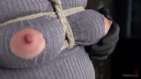 Sexy Pain Slut in Extreme Bondage, Tormented, Punished, and Made to Cum Against Her Will