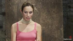 Amber Rayne Live Show Part 1   Brutal Single Ankle Suspension
